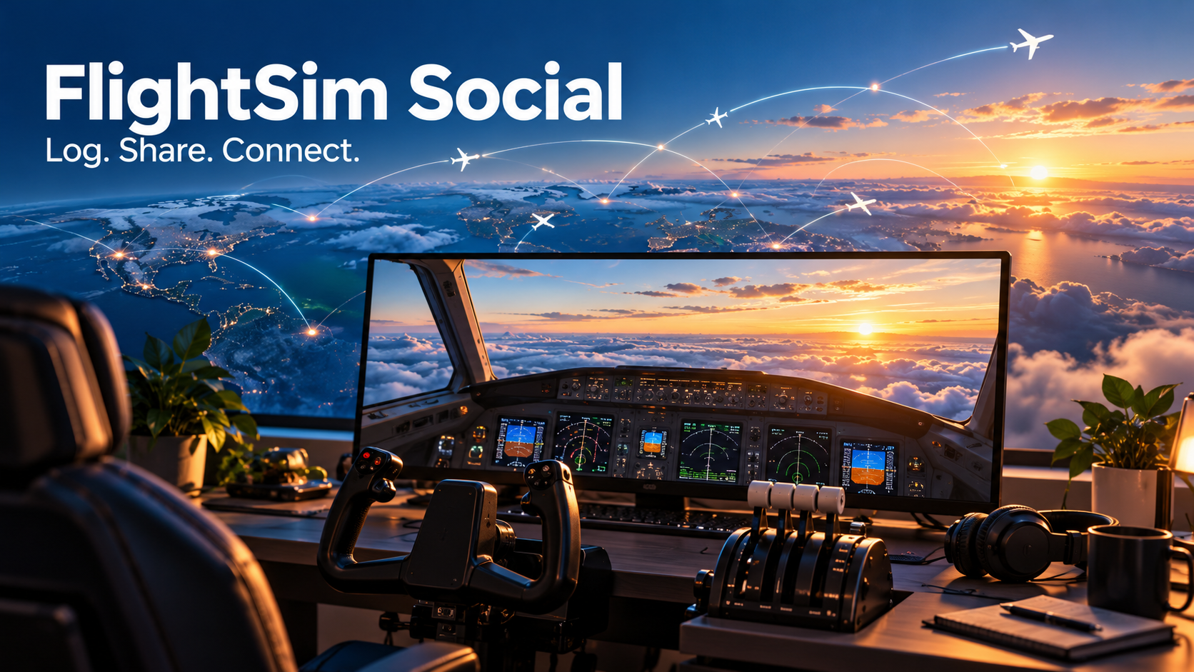 FlightSim Social Connects Pilots Through Shared Flight Logs